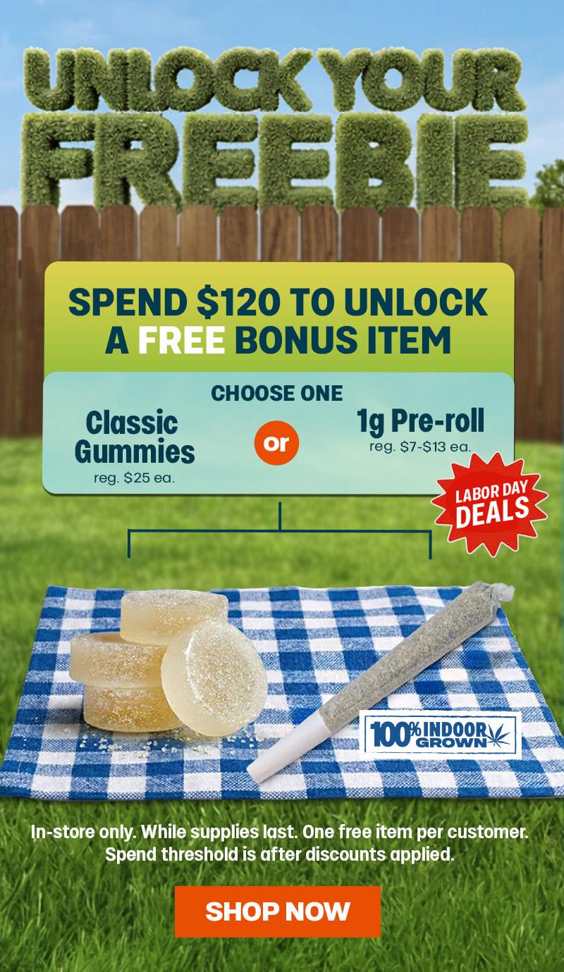 Spend $120 & Unlock a Free Bonus Item