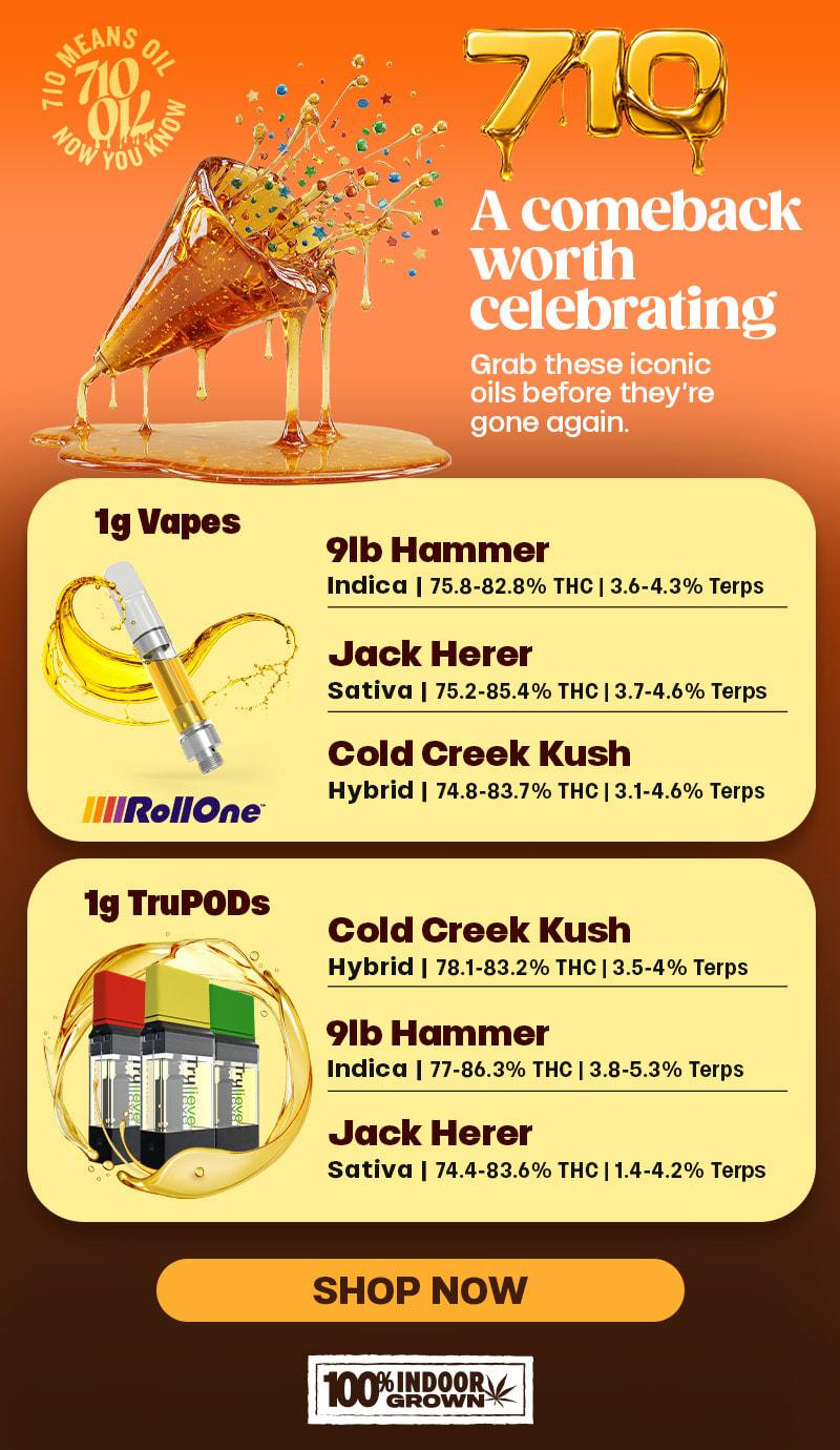 Iconic Oils Before They're Gone Again - Cannabis deal image
