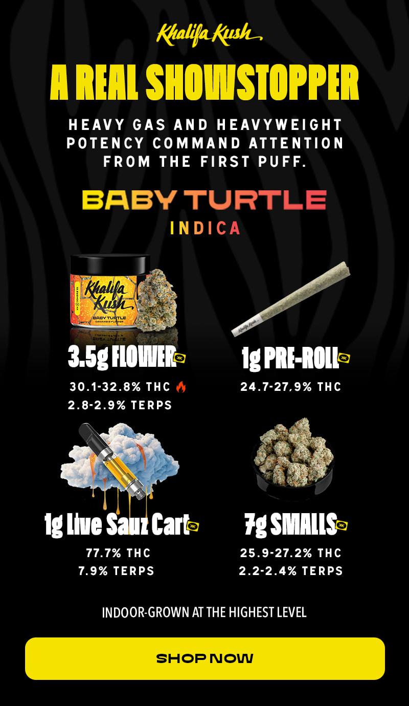 Featured Khalifa Kush Baby Turtle Products - Cannabis deal image