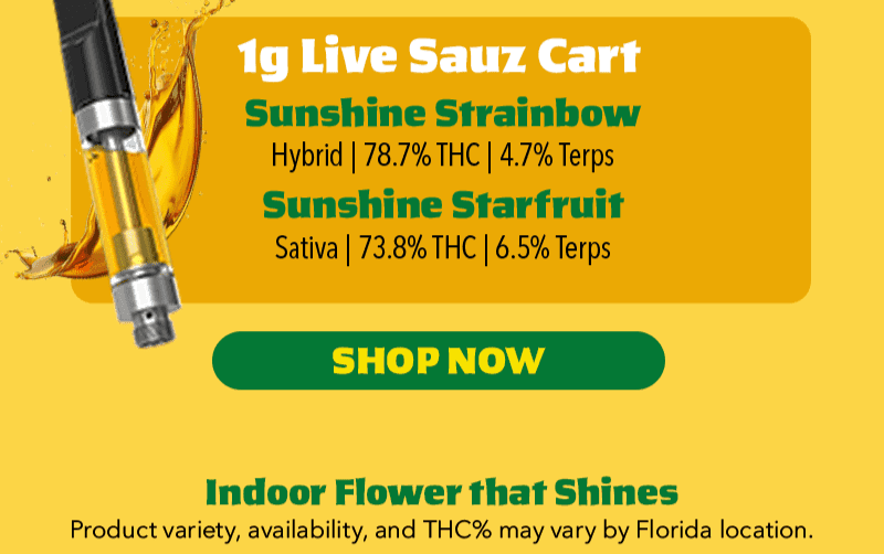 Featured Live Sauz Carts & Indoor Flower - Cannabis deal image