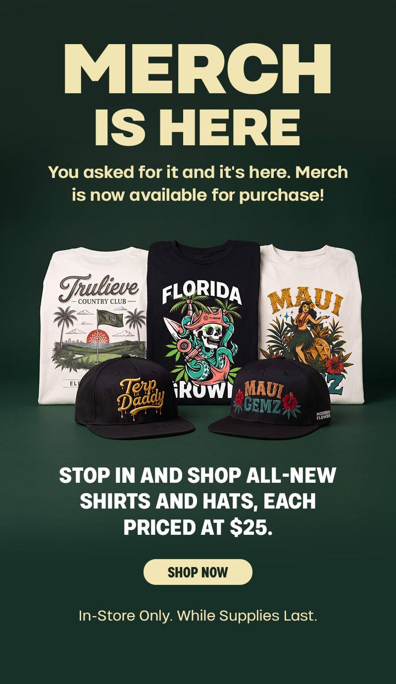 New Merch Available - Shirts and Hats $25 - Cannabis deal image