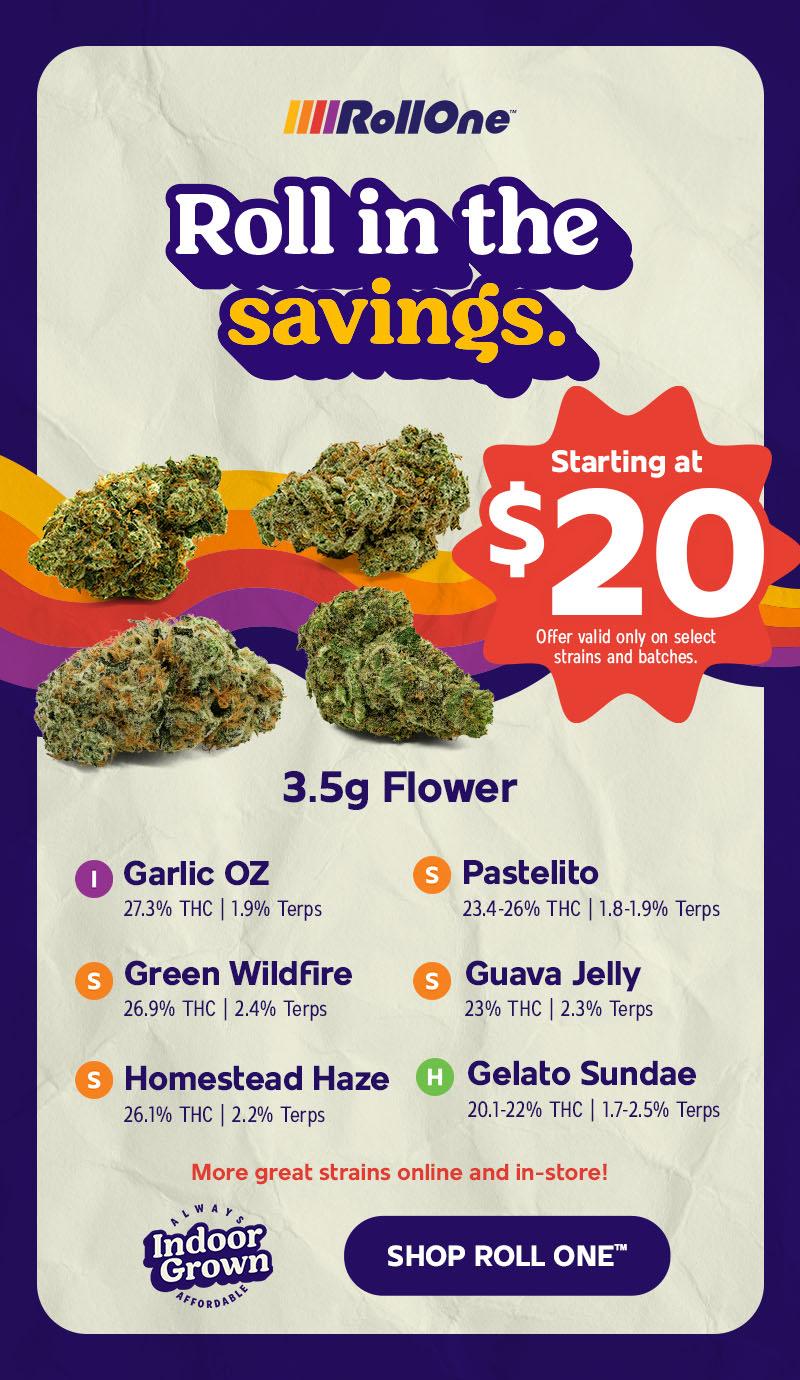 Flower Starting at $20 & Select Strains - Cannabis deal image