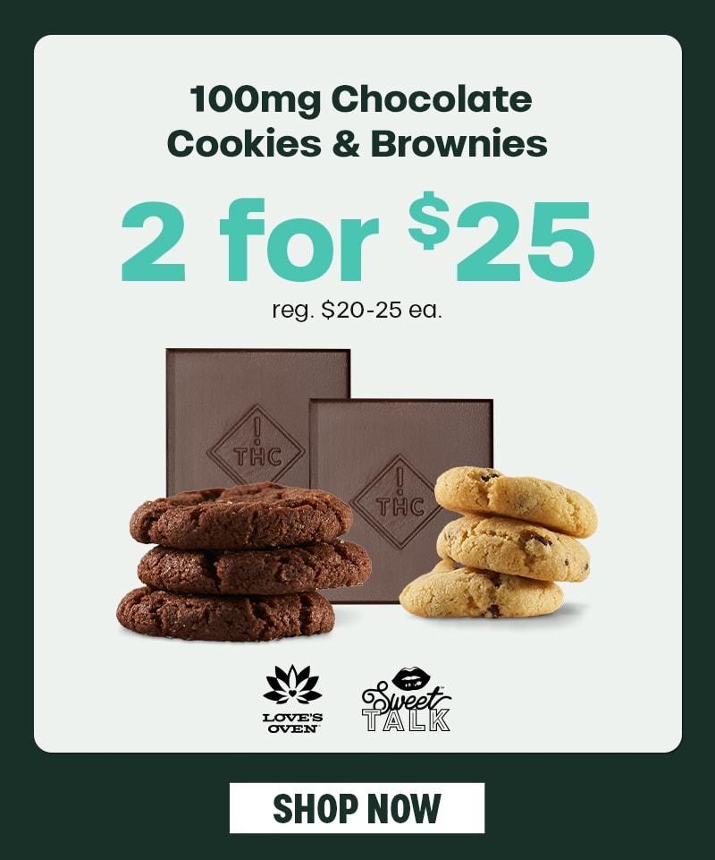 2 for $25 on 100mg Edibles - Cannabis deal image