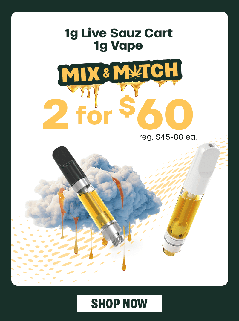 Mix & Match Vapes: 2 for $60