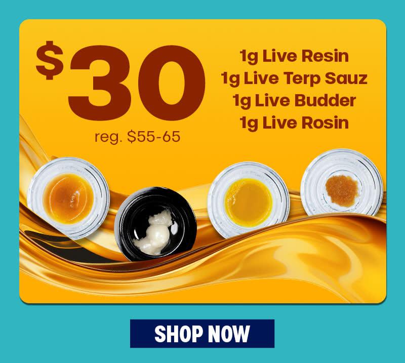 Concentrates for $30 with Regular Pricing