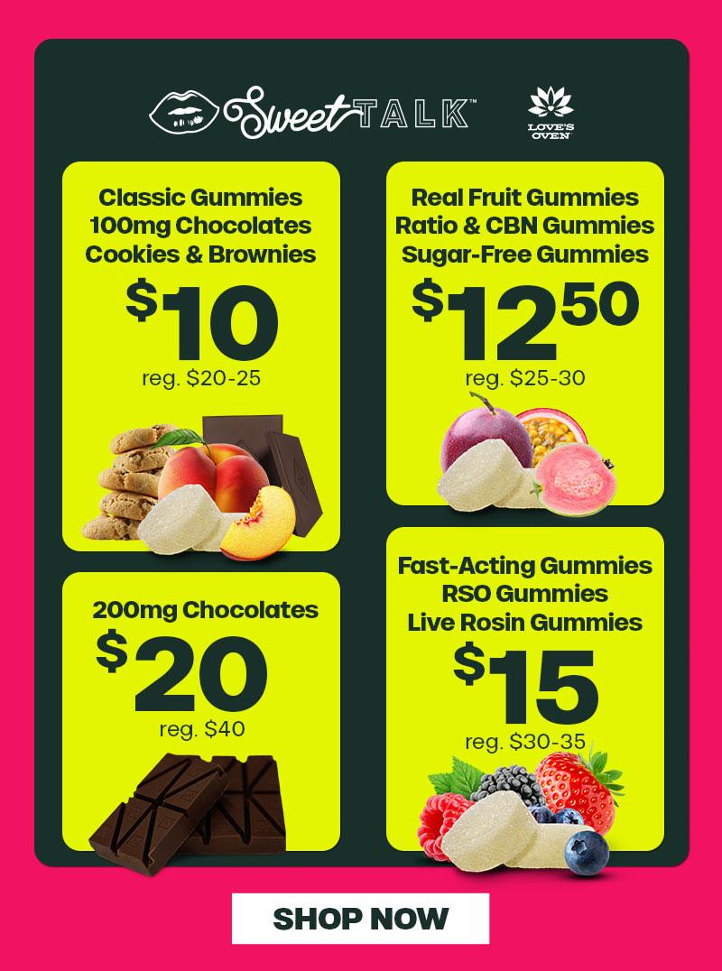 Sweet Deals on Gummies and Chocolates - Cannabis deal image