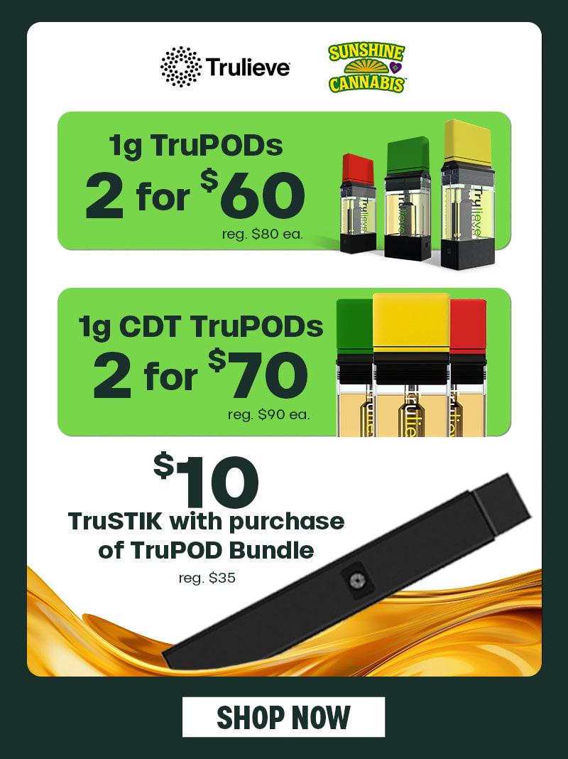 Save on TruPODs & Get a TrustIK - Cannabis deal image