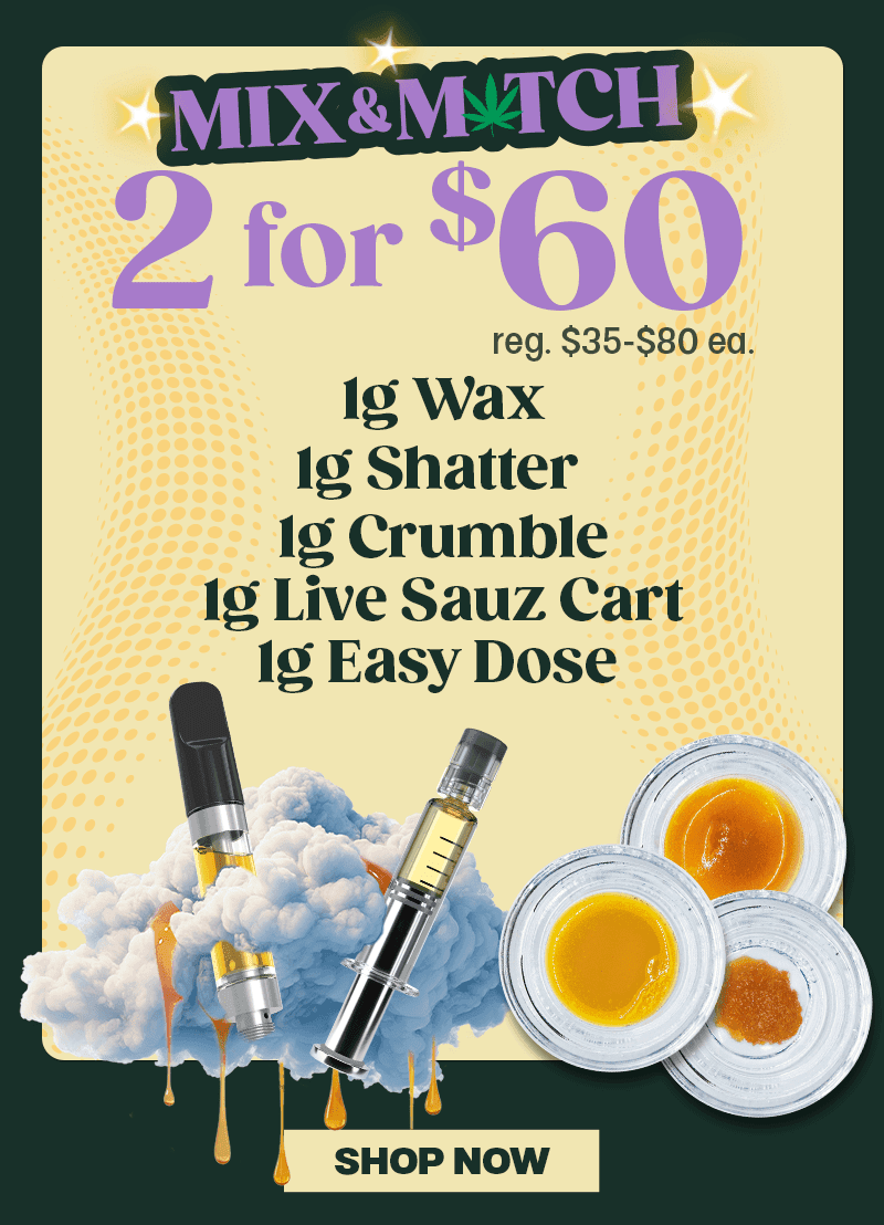 Mix & Match Concentrates: 2 for $60