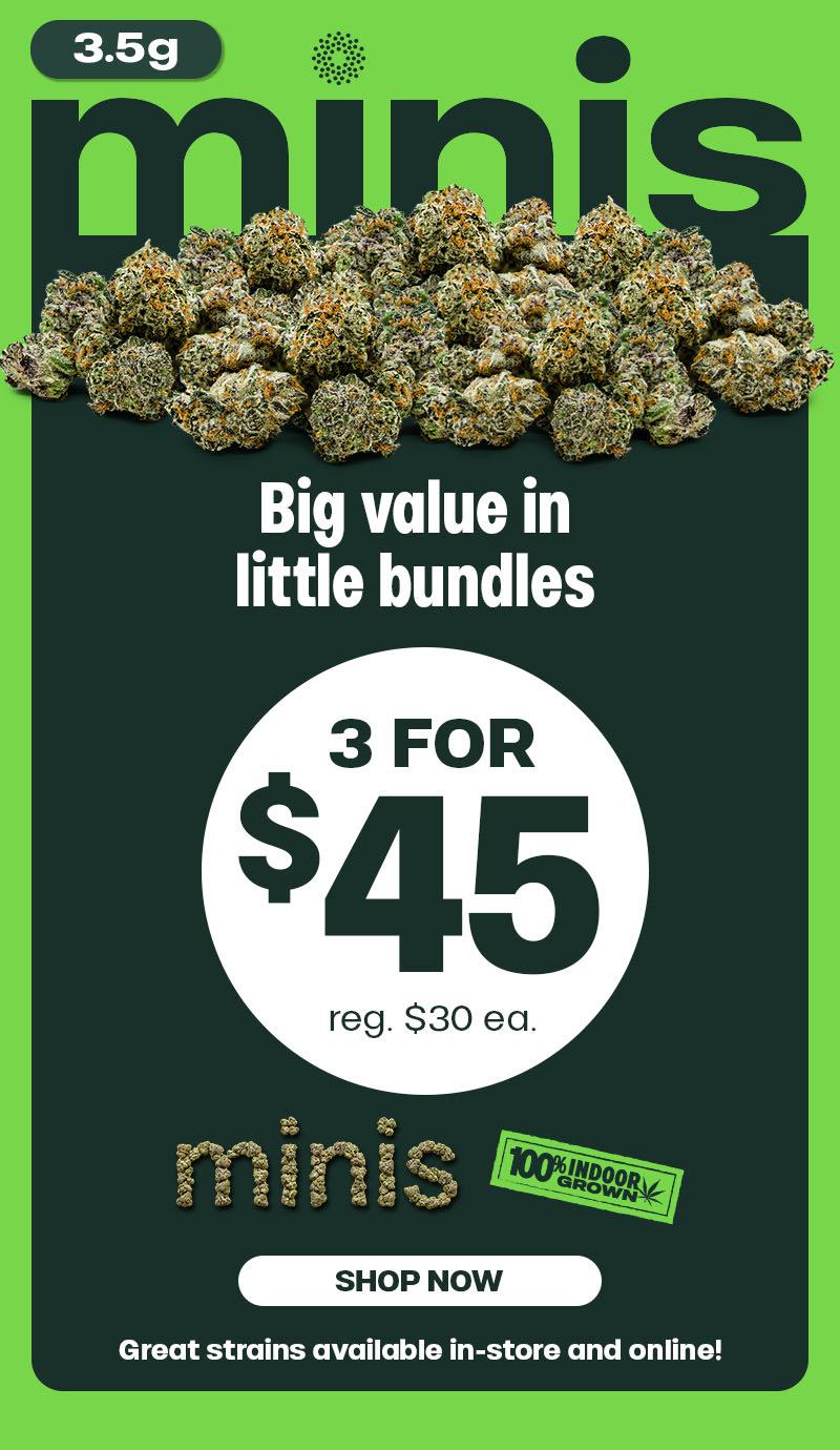 3 for $45 Minis Deal