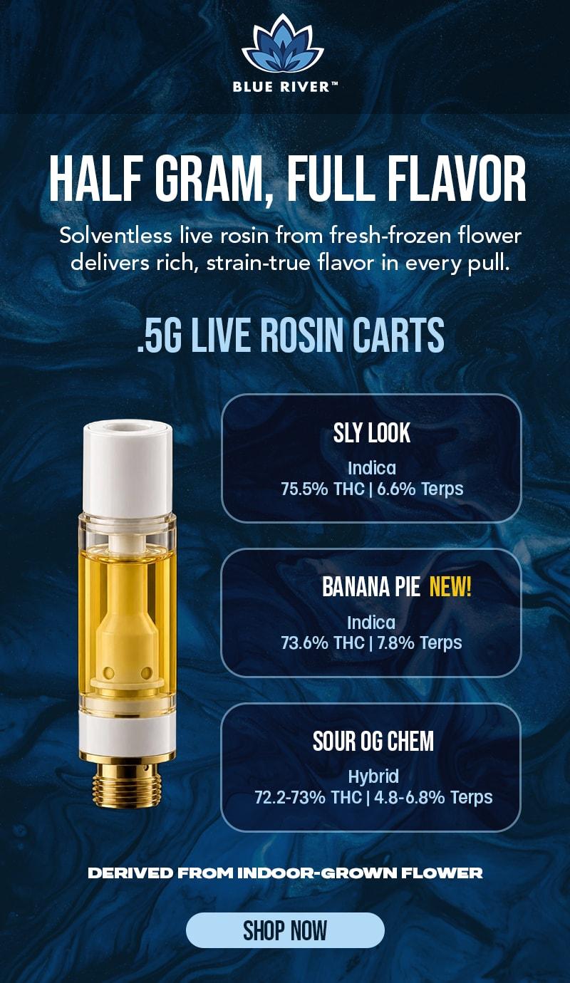 New "Banana Pie" Live Rosin Carts - Cannabis deal image