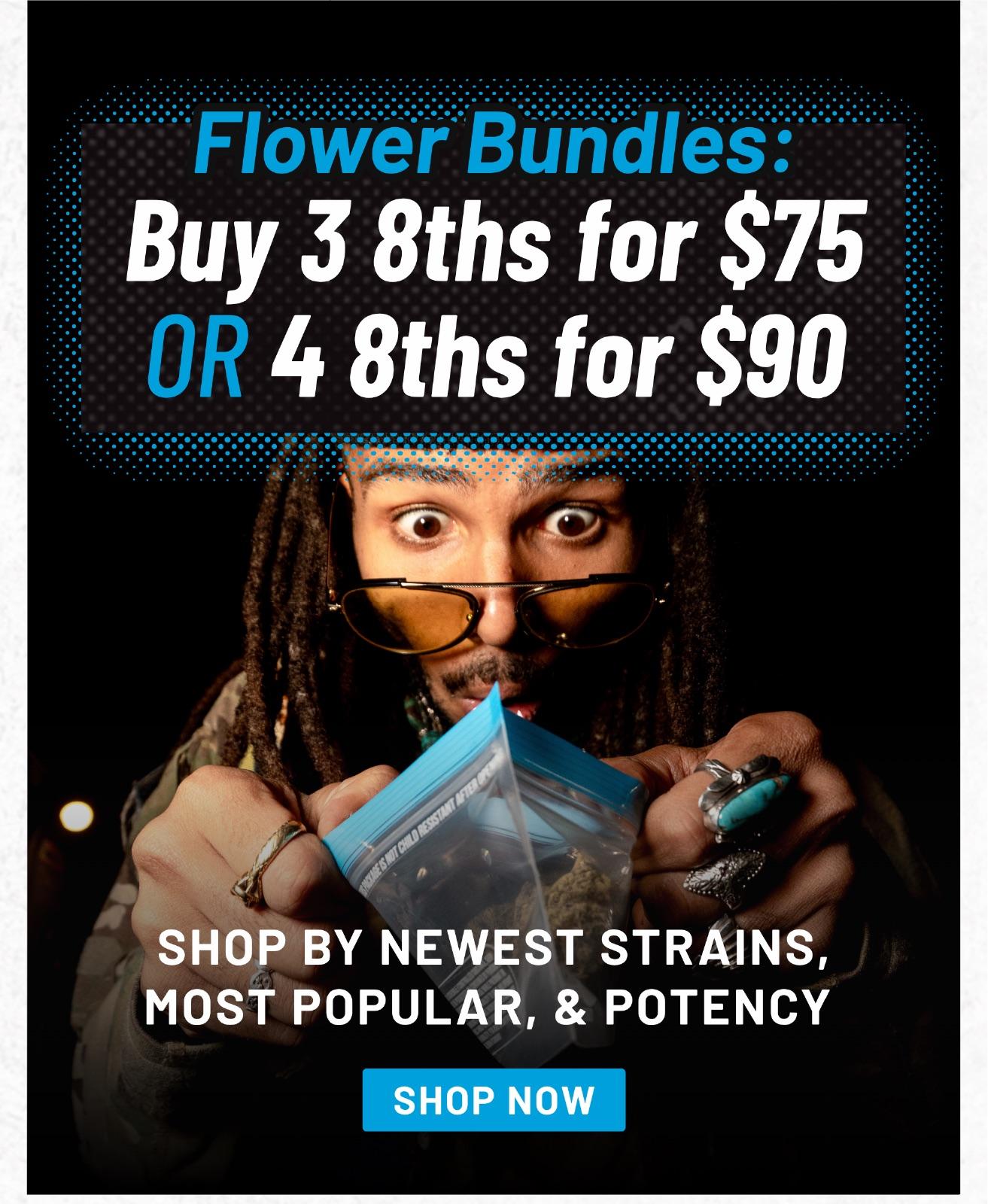 Flower Bundles: Buy 3 or 4 Eighths - Cannabis deal image