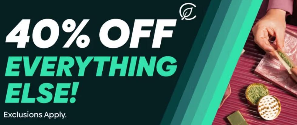 40% Off Everything Else! Exclusions Apply.