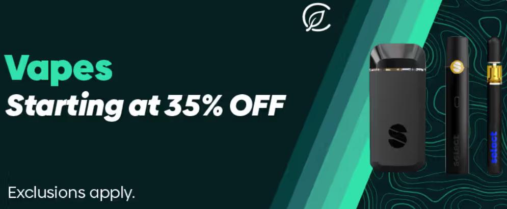 Vapes Starting at 35% Off