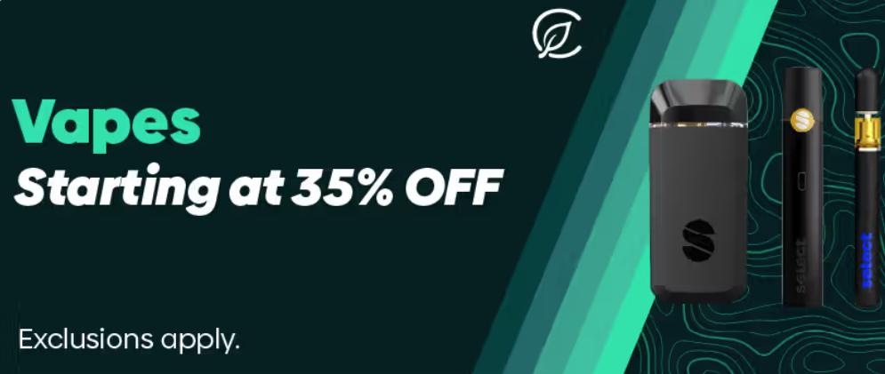 Vapes Starting at 35% OFF