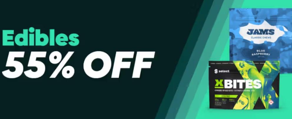 Edibles 55% Off Deals - Cannabis deal image