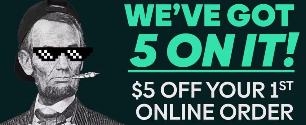 $5 Off Your 1st Online Order
