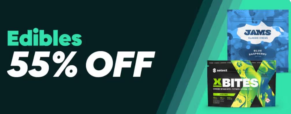 55% Off Edibles and Select Product Deals - Cannabis deal image