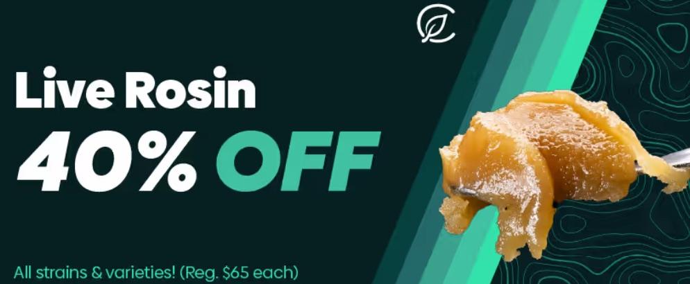 Live Rosin 40% Off Special - Cannabis deal image