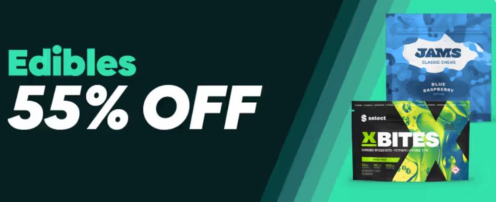 55% Off Edibles & Select Product Deals - Cannabis deal image