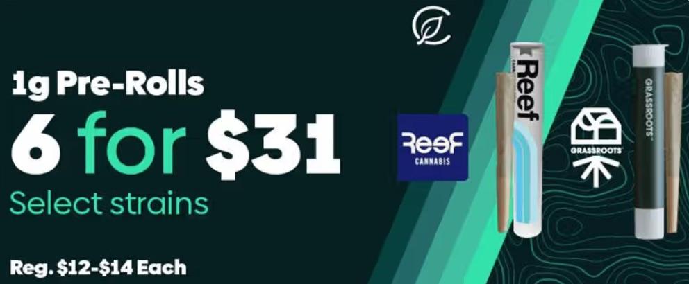 1g Pre-Rolls 6 for $31 Deal - Cannabis deal image