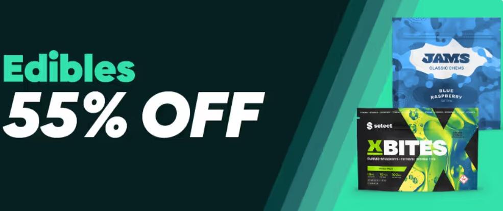 55% Off Edibles & Select Products