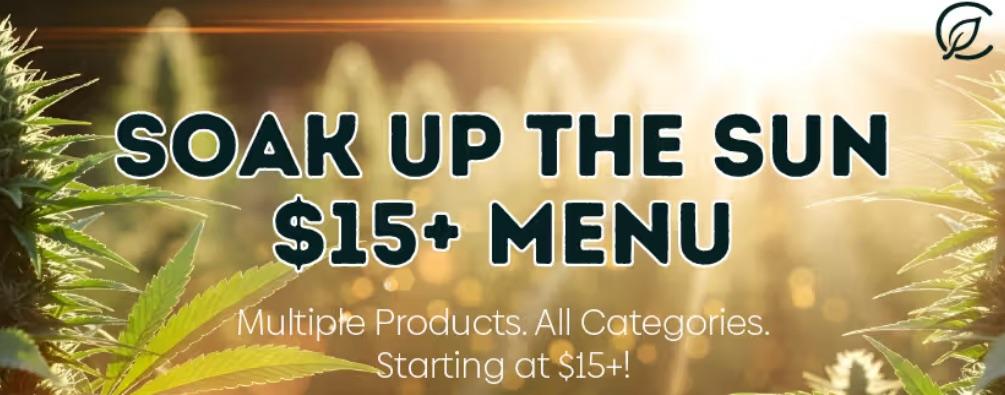 Soak Up The Sun Menu - Deals From $15+