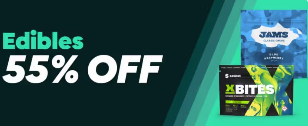 Edibles 55% Off & More - Cannabis deal image