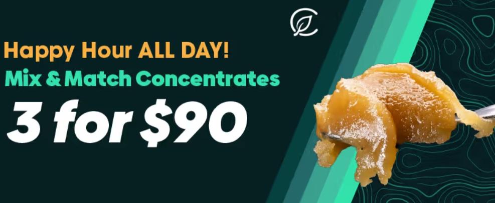 Happy Hour Mix & Match Concentrates 3 for $90