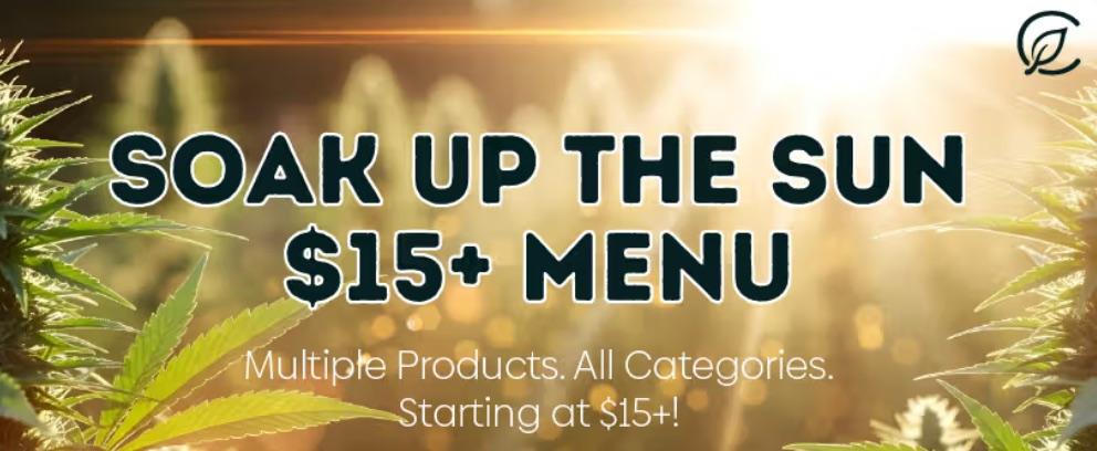 Menu Starts at $15+ - Cannabis deal image
