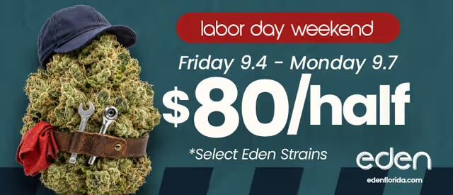Labor Day Weekend Deal: $80 Half Ounce - Cannabis deal image