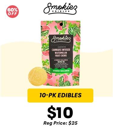 60% Off Edibles, 10-Pack for $10