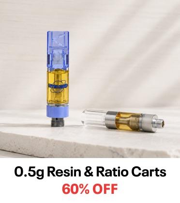 60% Off Resin & Ratio Carts - Cannabis deal image