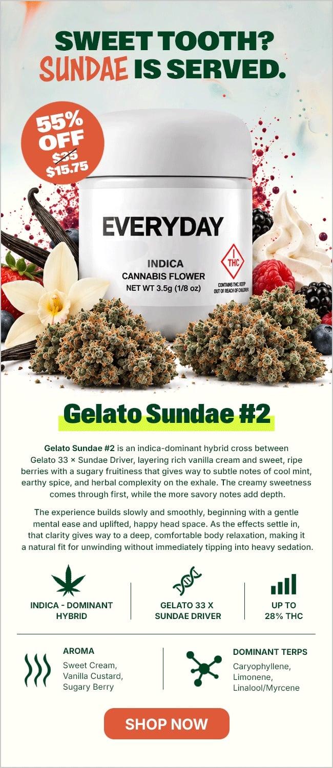 55% Off Gelato Sundae #2 Flower