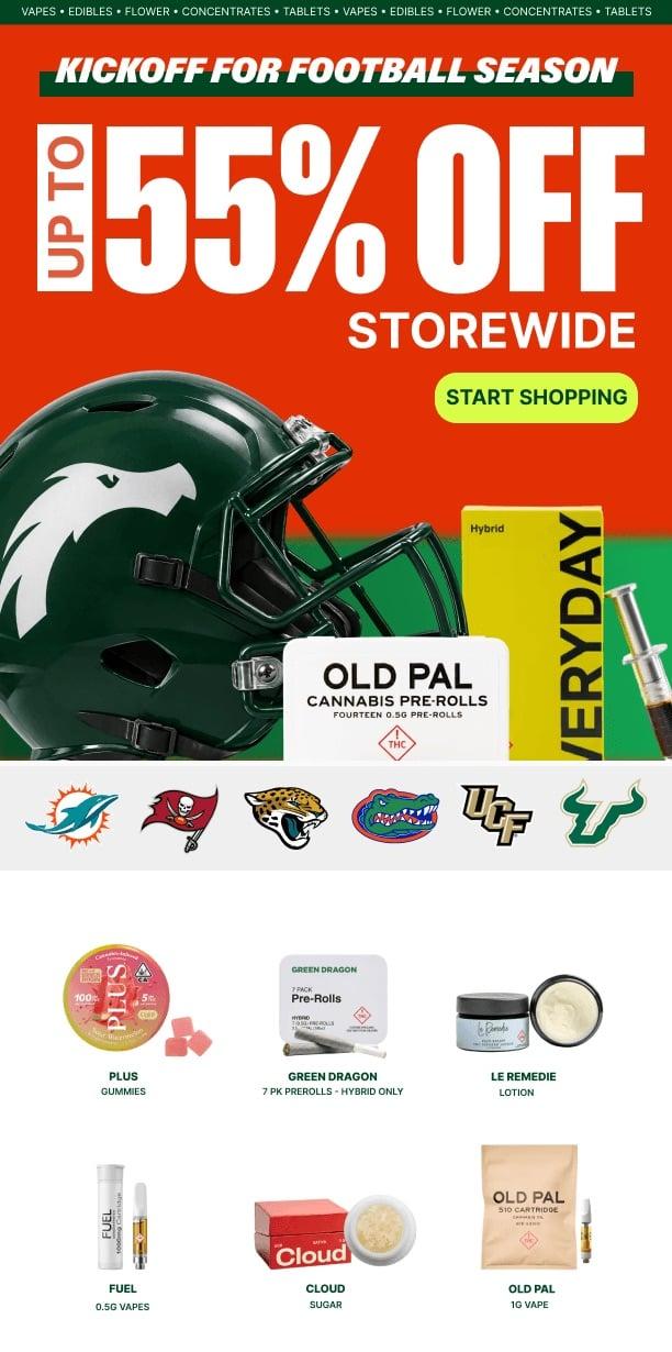 Up to 55% Off Storewide Deals