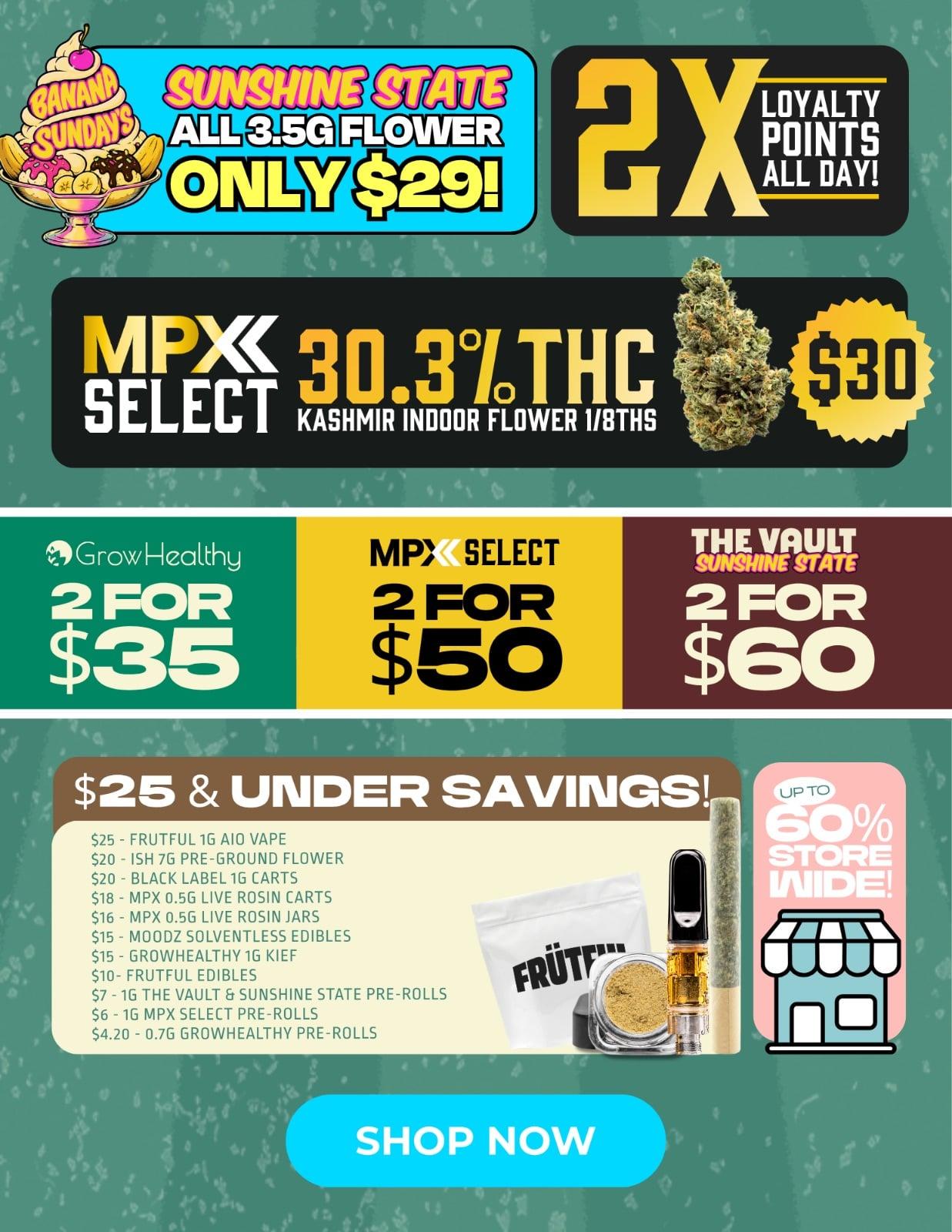 Daily Deals, BOGO, and Under $25 Savings
