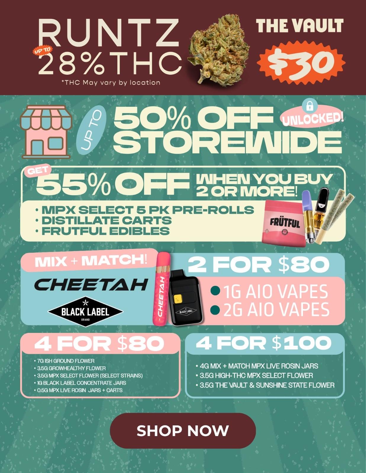 Storewide Discounts & Mix and Match Deals