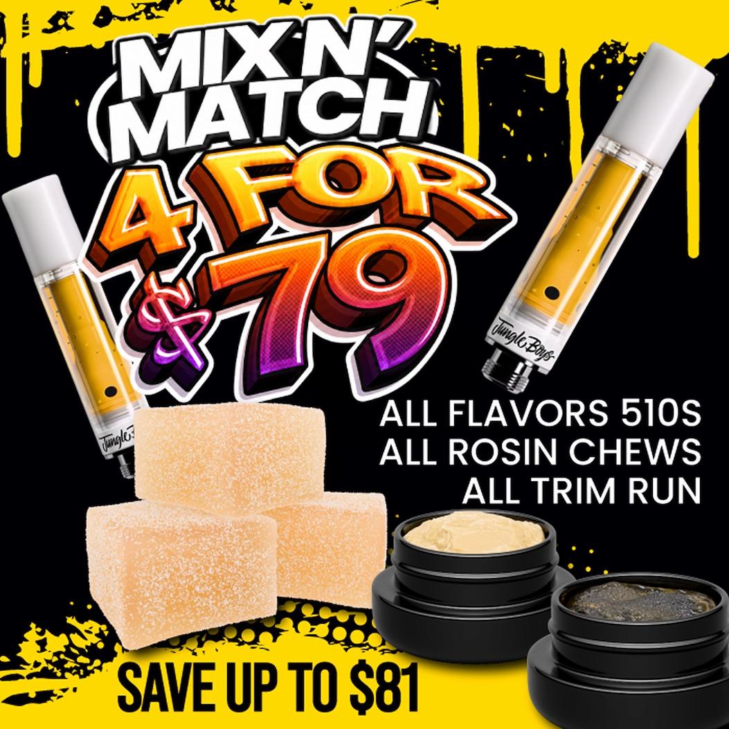 Mix N Match 4 for $79 & Save Up to $81