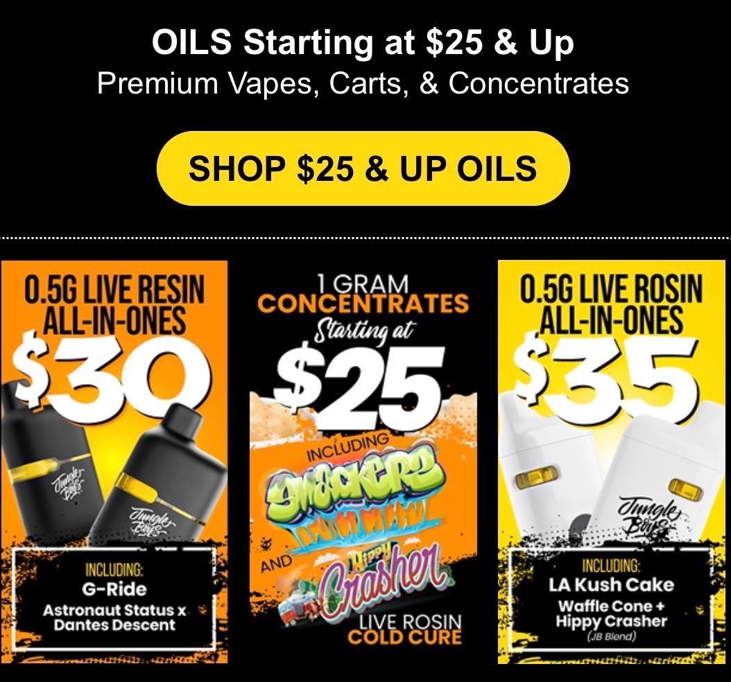 Oils Starting at $25 & Up