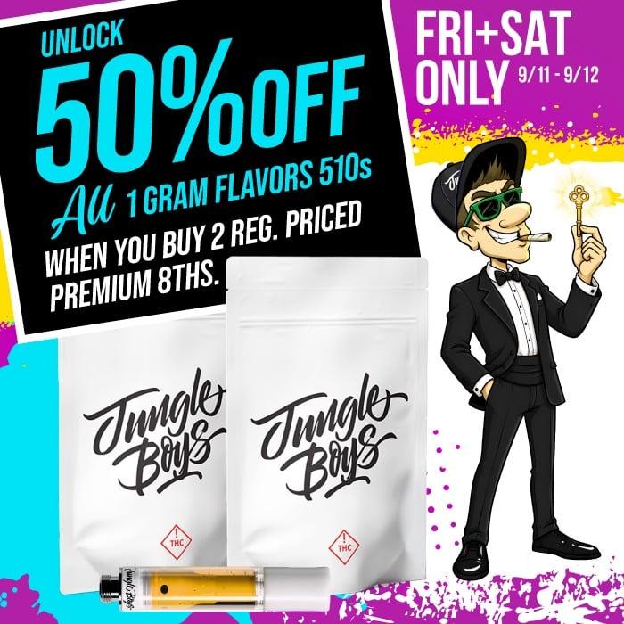 Unlock 50% Off 1 Gram Flavors