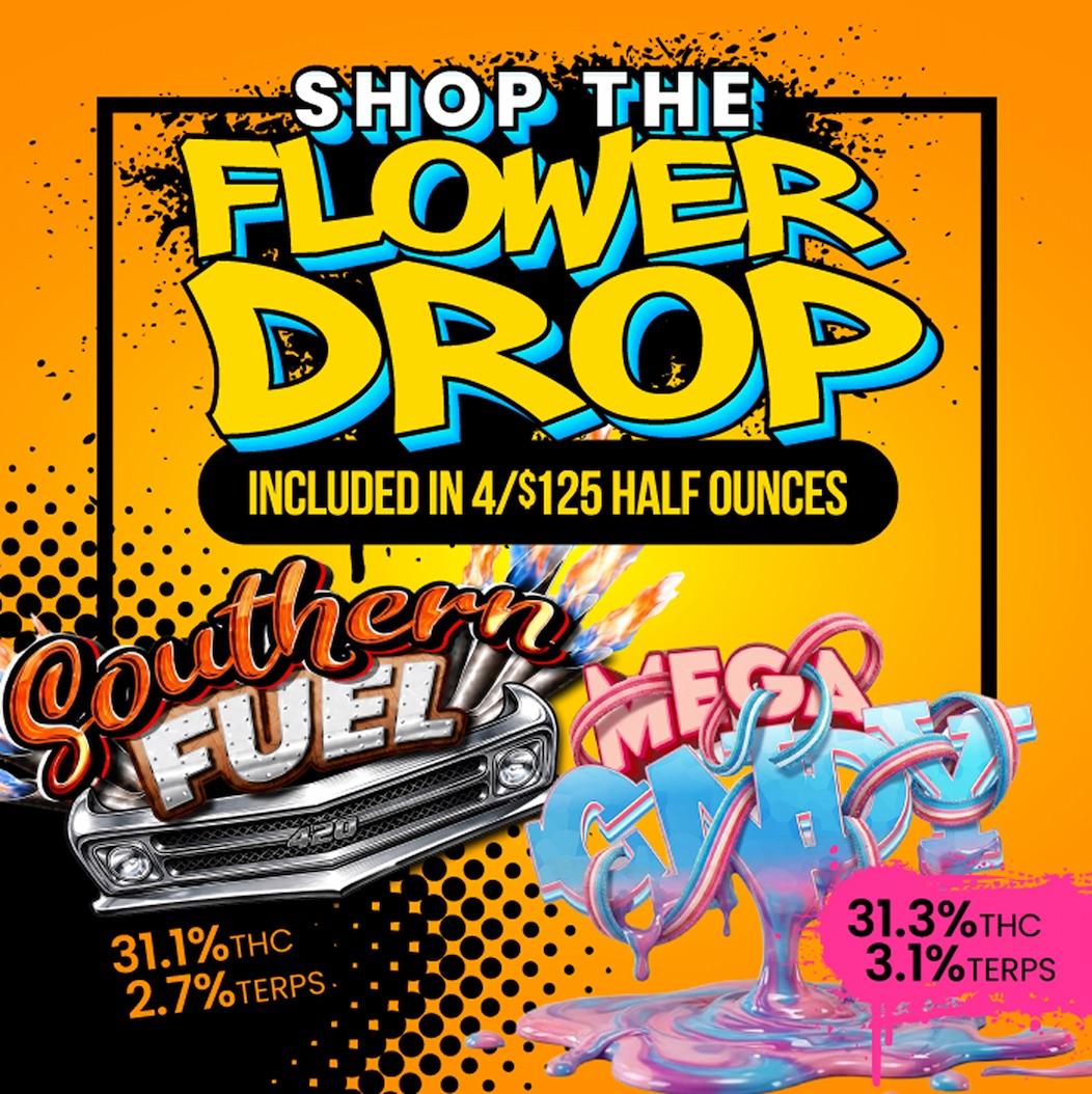 Flower Drop Deals: 4/$125 Half Ounces - Cannabis deal image