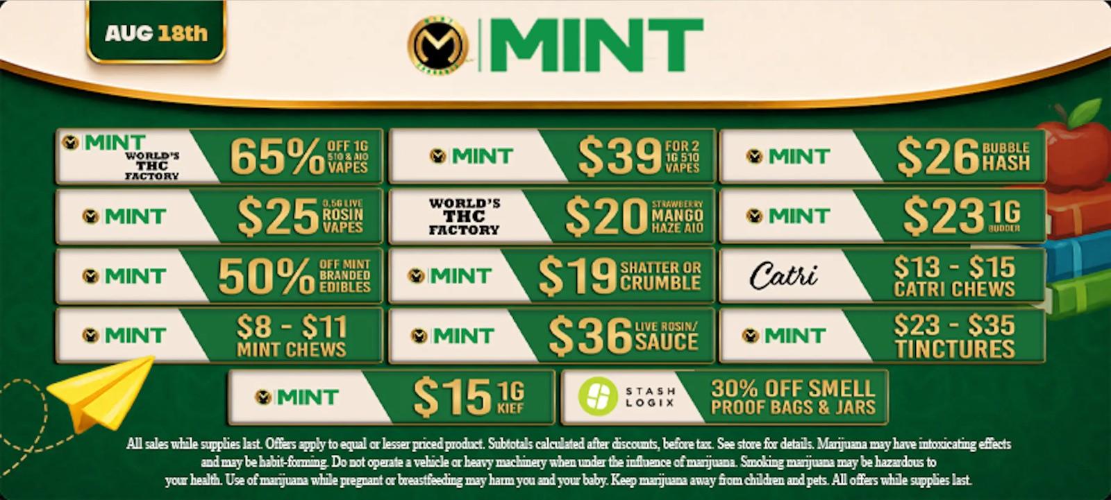 Daily Deals: Vapes, Edibles, Concentrates, & More!