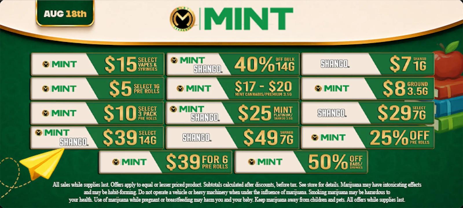 Daily Deals: Pre-Rolls, Vapes, Concentrates & More! - Cannabis deal image