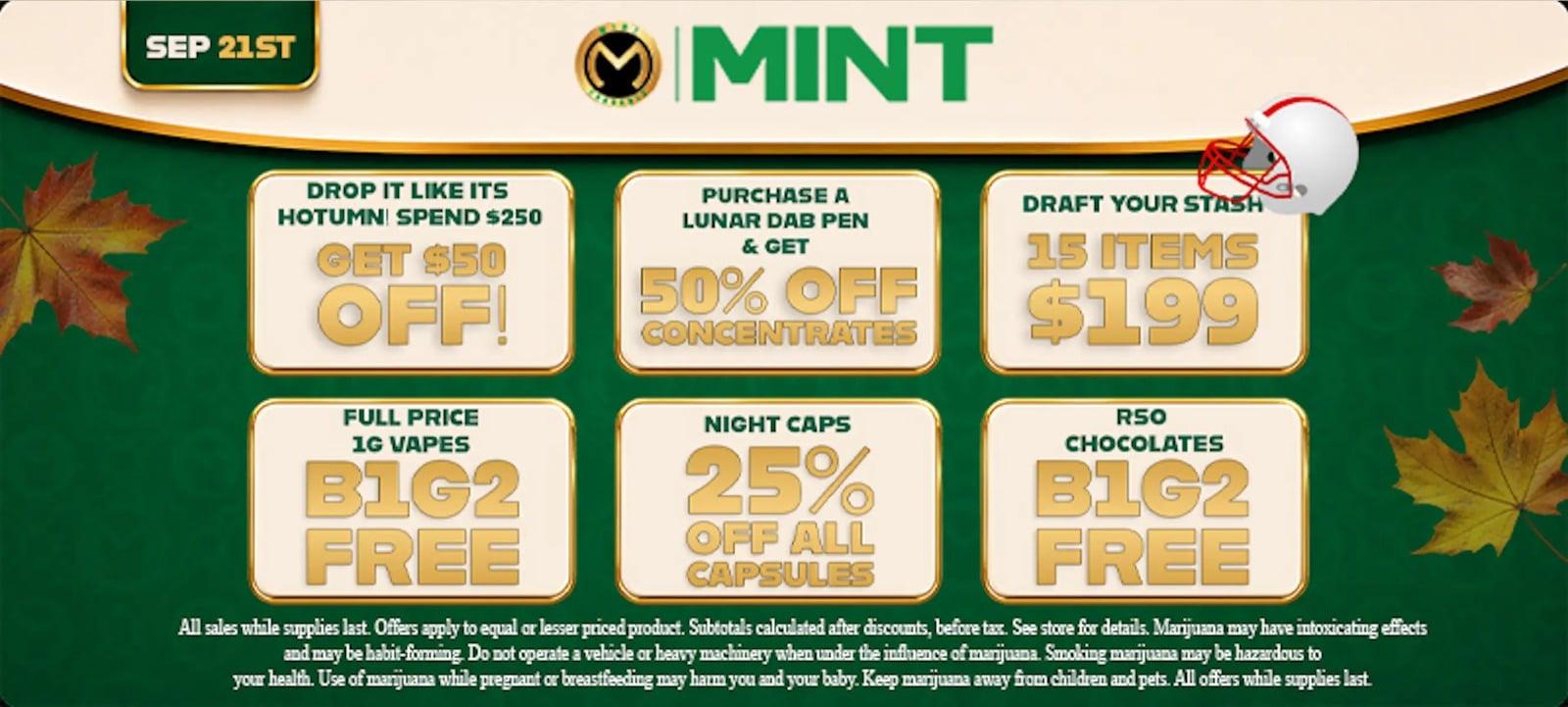 Spend $250 Get $50 Off & B1G2 Free - Cannabis deal image