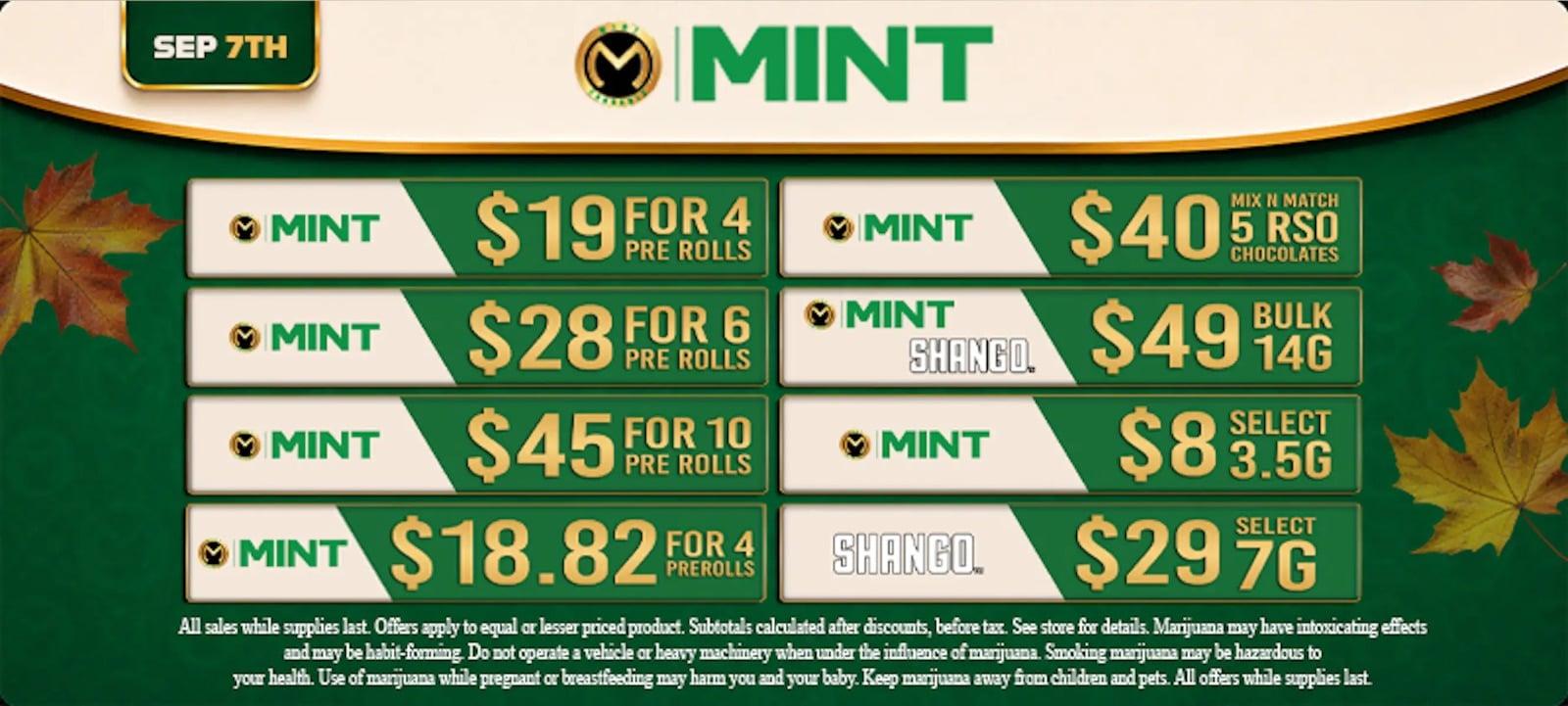 Pre-Roll & Bulk Deals Plus RSO Chocolates