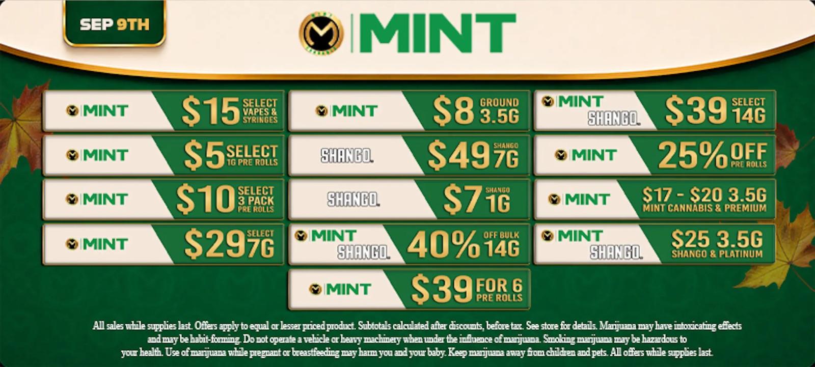 Daily Deals: Flower, Pre-Rolls, Vapes & More!