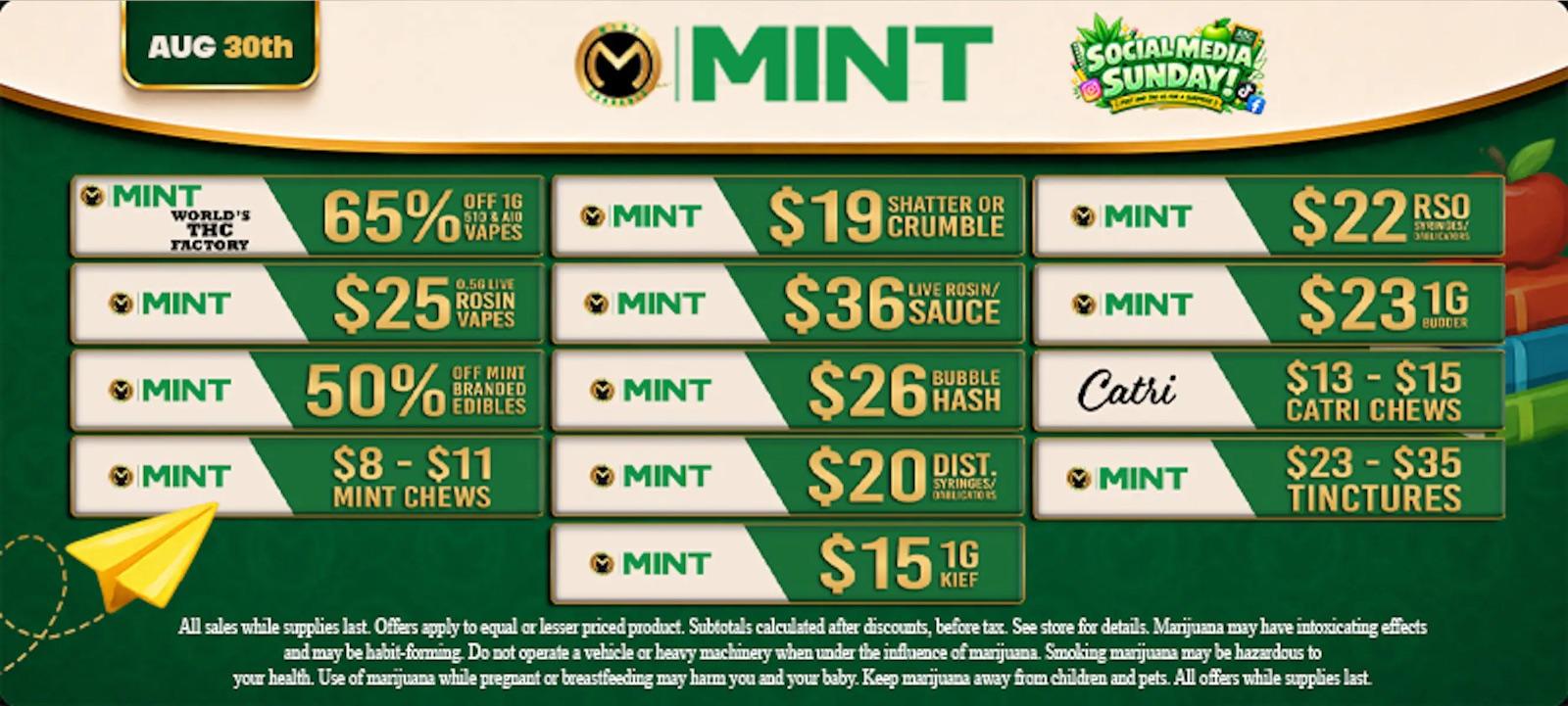 Daily Deals on Vapes, Concentrates, and Edibles