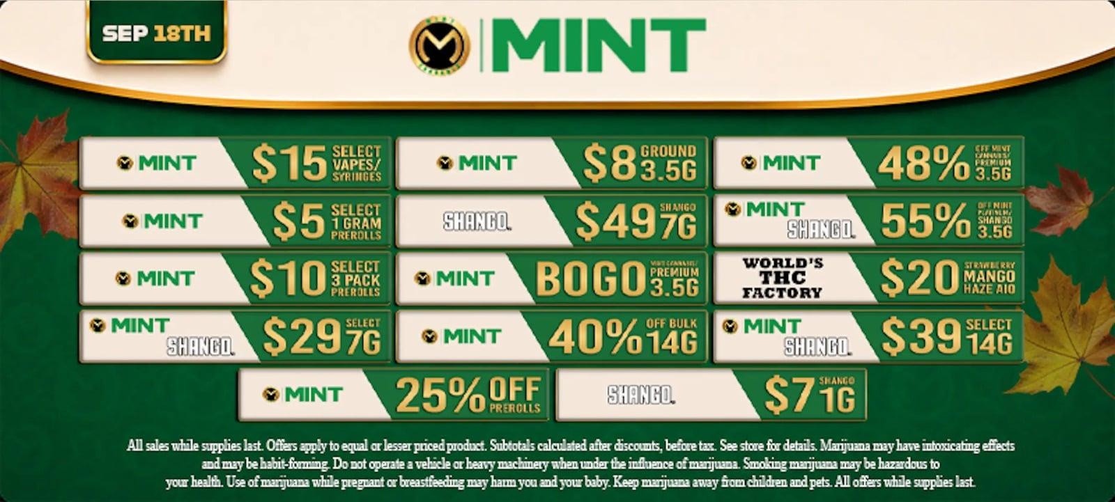 Daily Deals: BOGO, Percentage Off, and More - Cannabis deal image