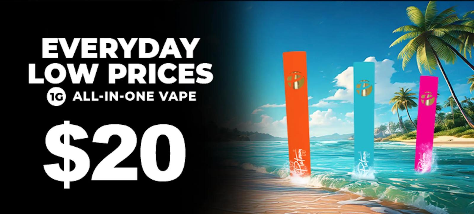Everyday Low Prices on Vapes