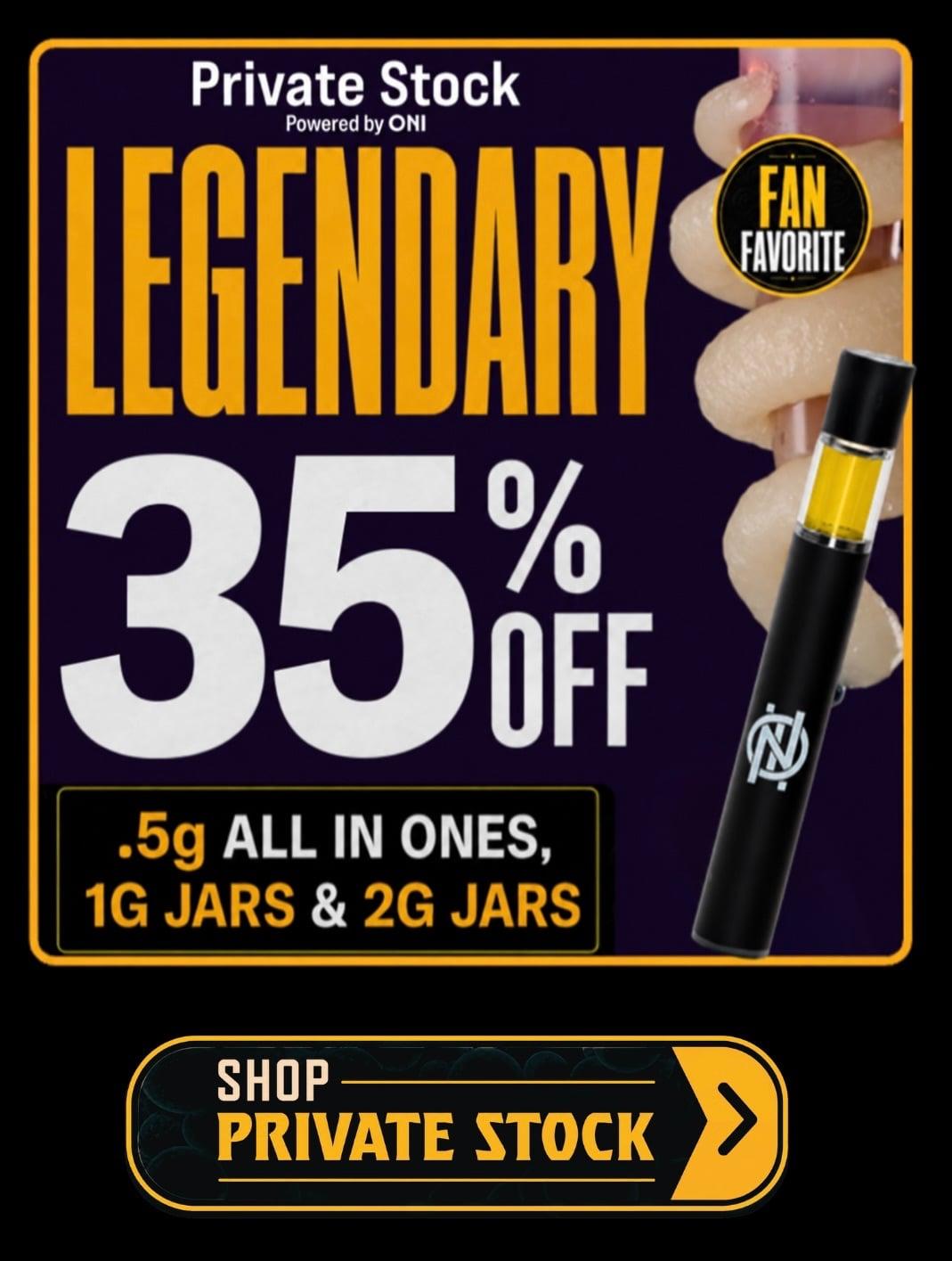 35% Off Legendary All In Ones & Jars