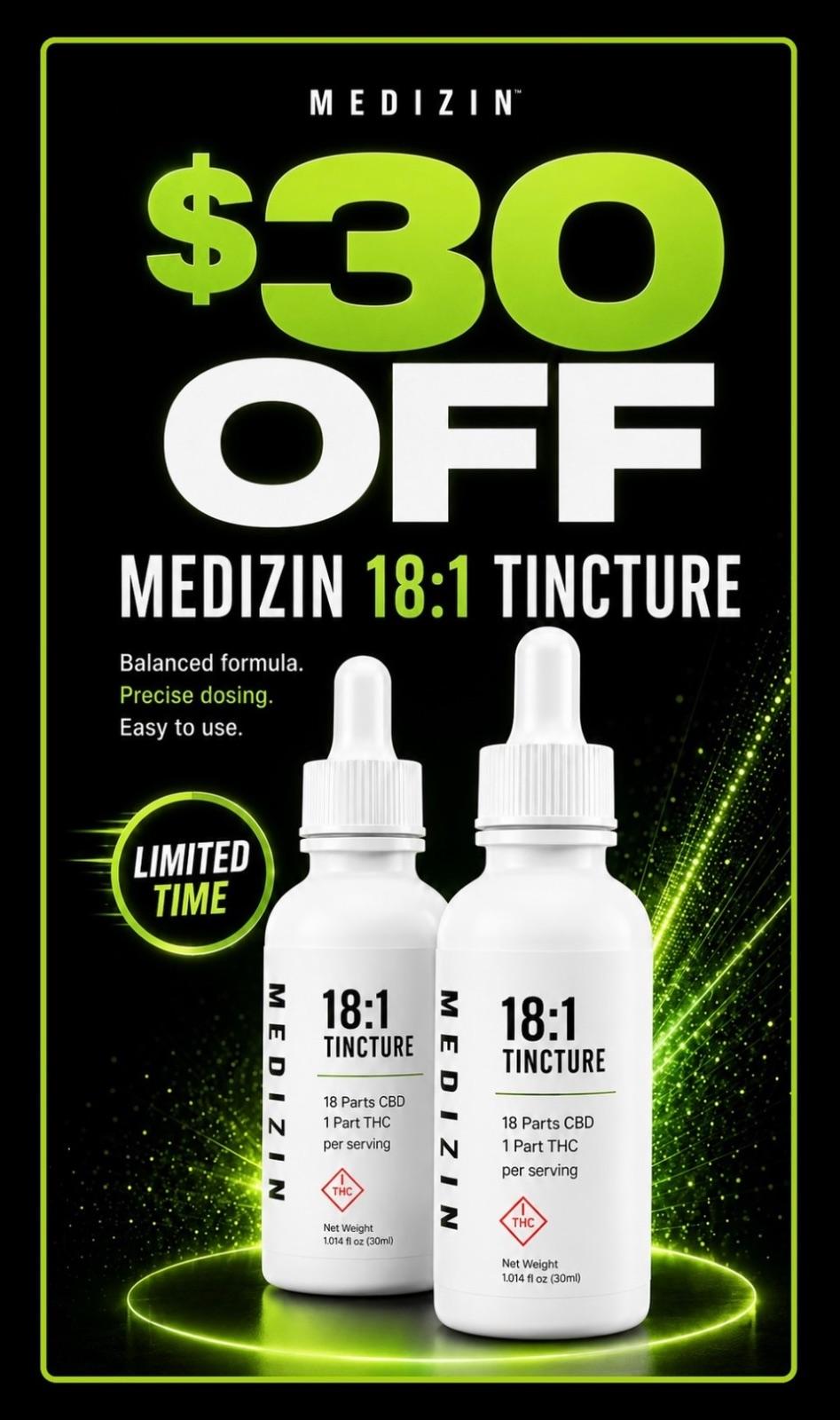 Limited Time $30 Off Tincture